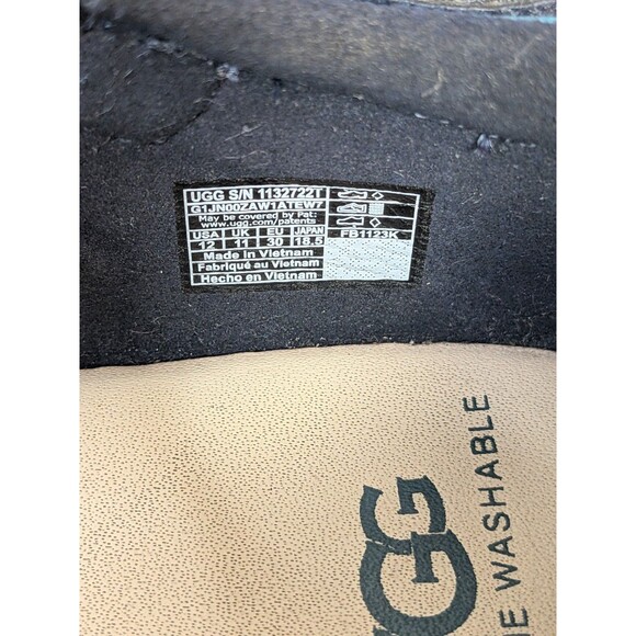 UGG Kylo Toddler Sandals 12 Blue Leather Strappy Breathable Comfort Flat Shoes - Picture 13 of 13